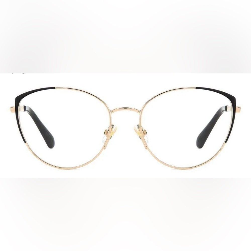 Kate Spade Elegant Gold and Black Cat-Eye Glasses